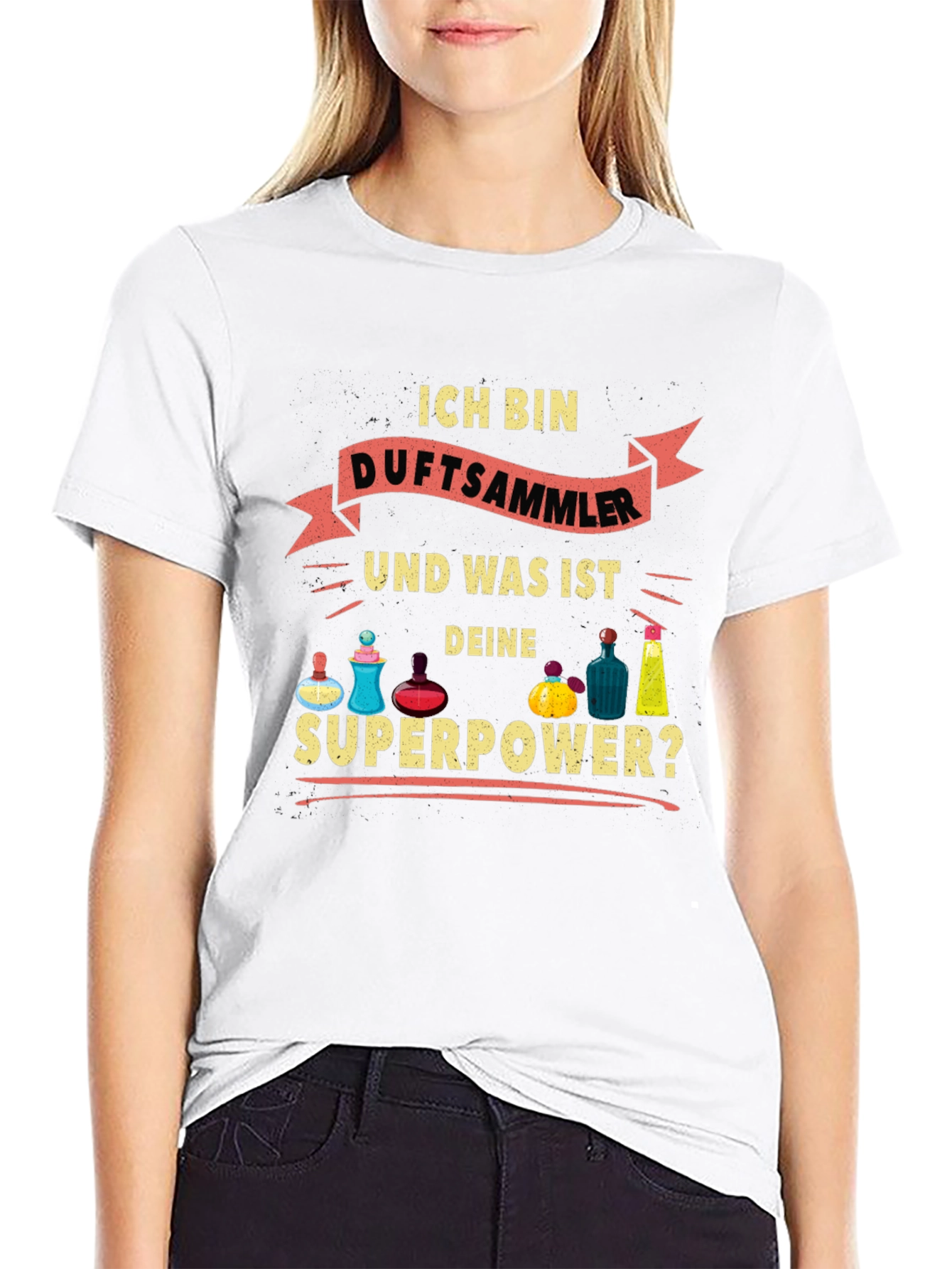 Ich Bin Duftsammler Superpower Black T-Shirt