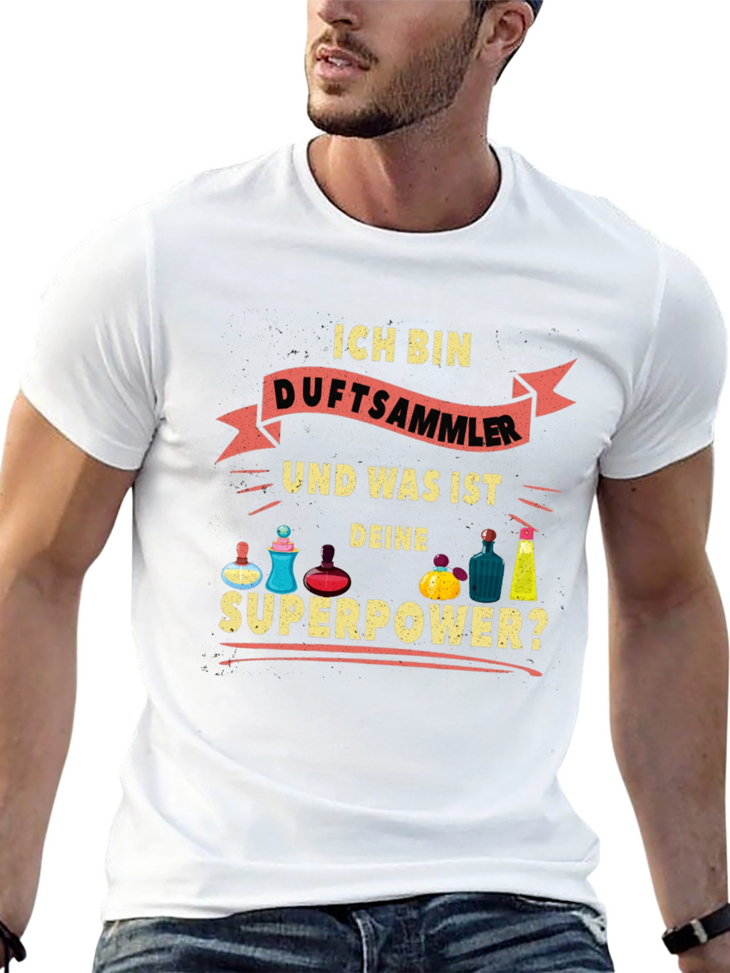 Ich Bin Duftsammler Superpower Black T-Shirt