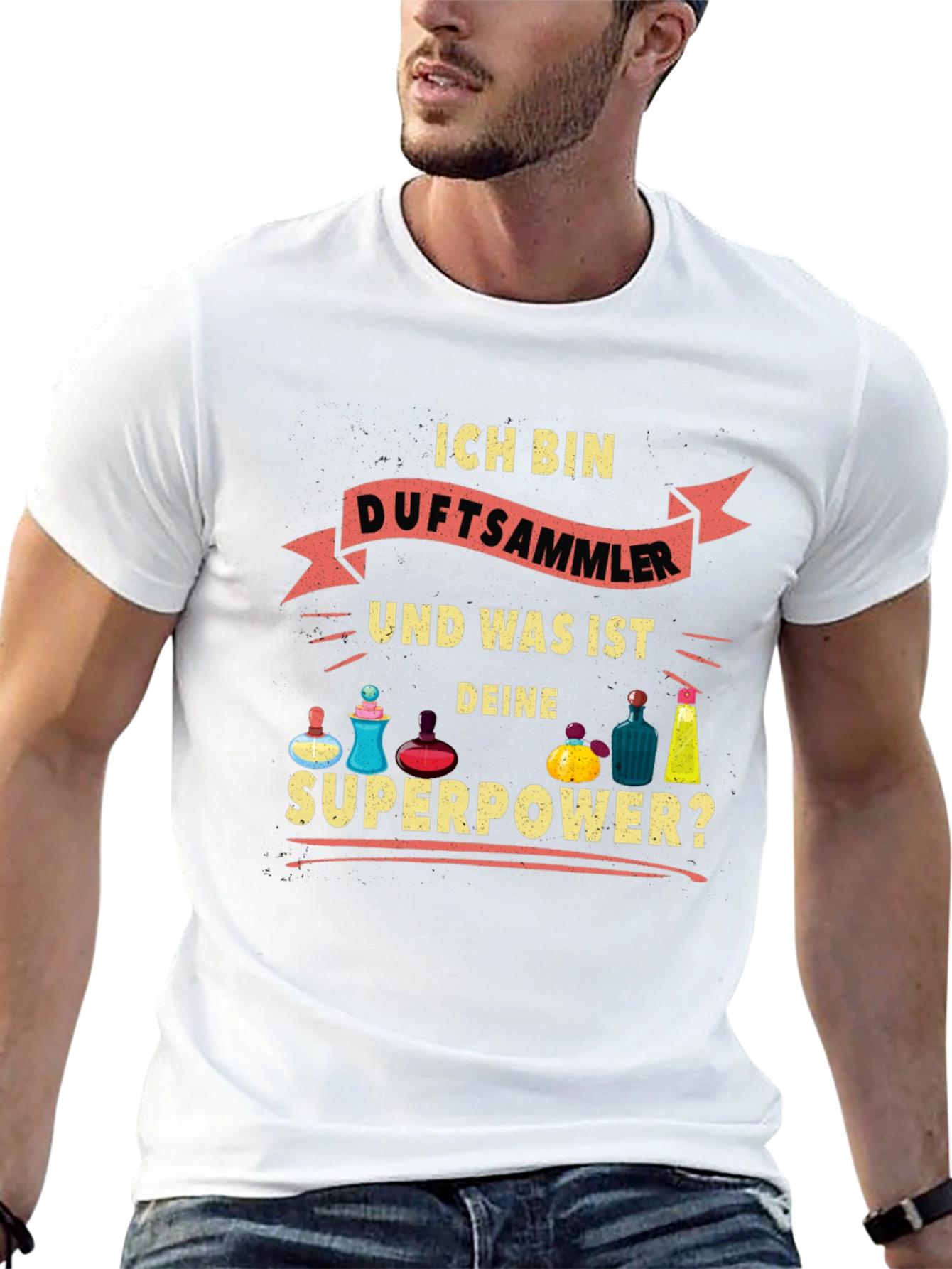 Ich Bin Duftsammler Superpower Black T-Shirt