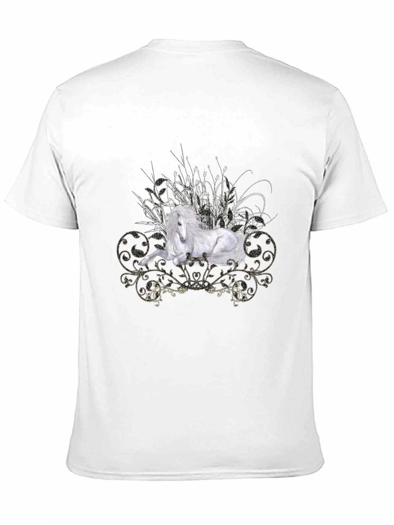Majestic Horse Graphic Tee - Mens Black T-Shirt