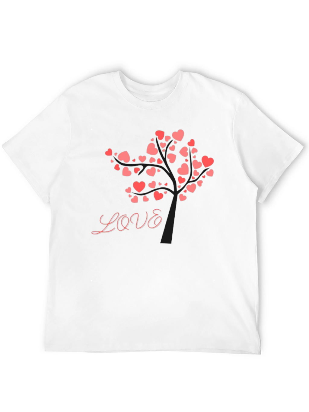 Love Tree Graphic Tee - Black Cotton Blend Shirt