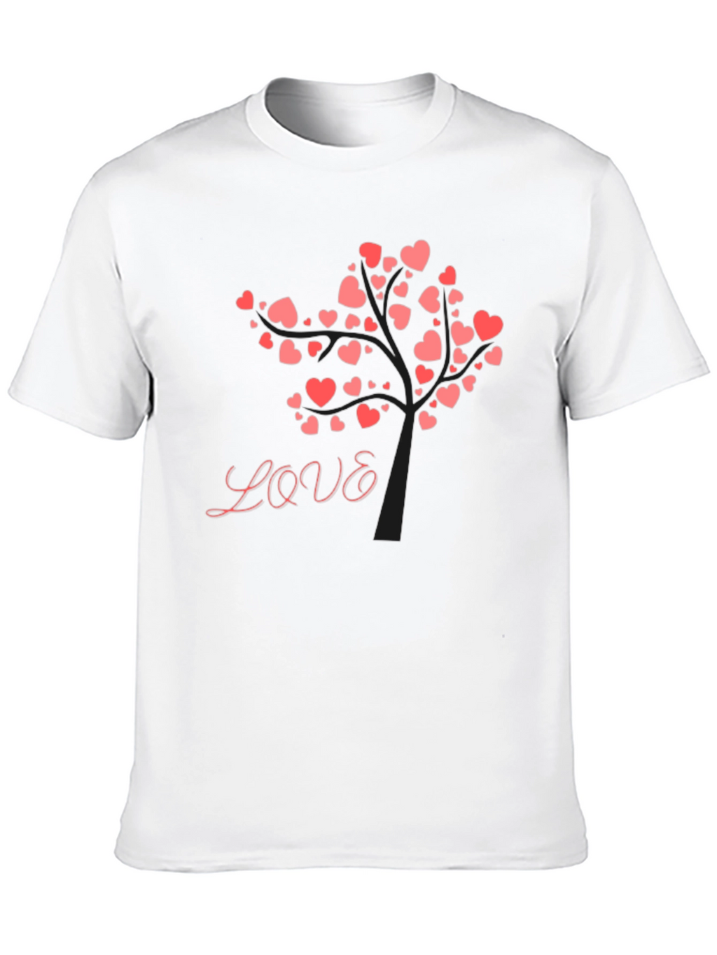 Love Tree Graphic Tee - Black Cotton Blend Shirt