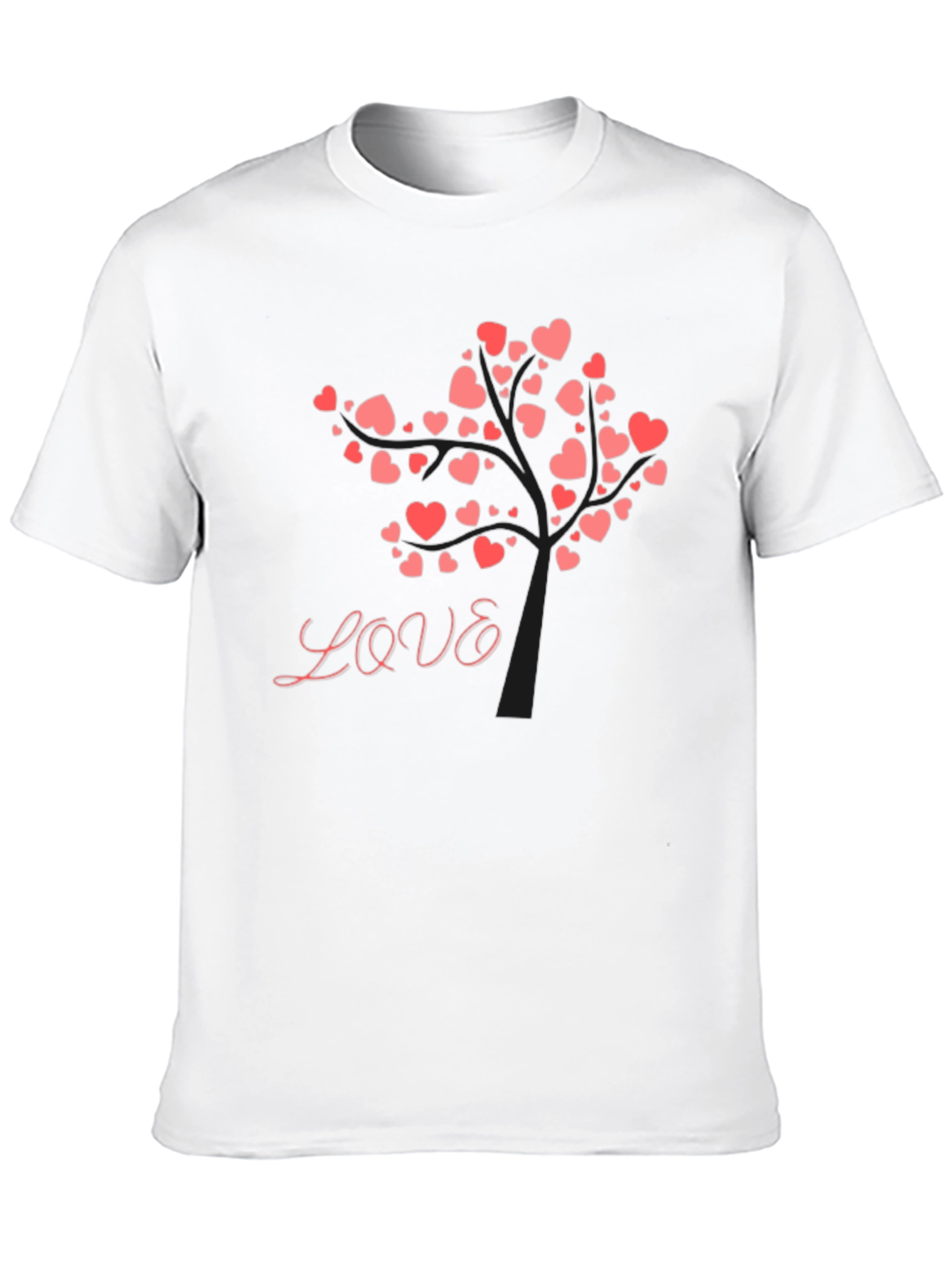 Love Tree Graphic Tee - Black Cotton Blend Shirt