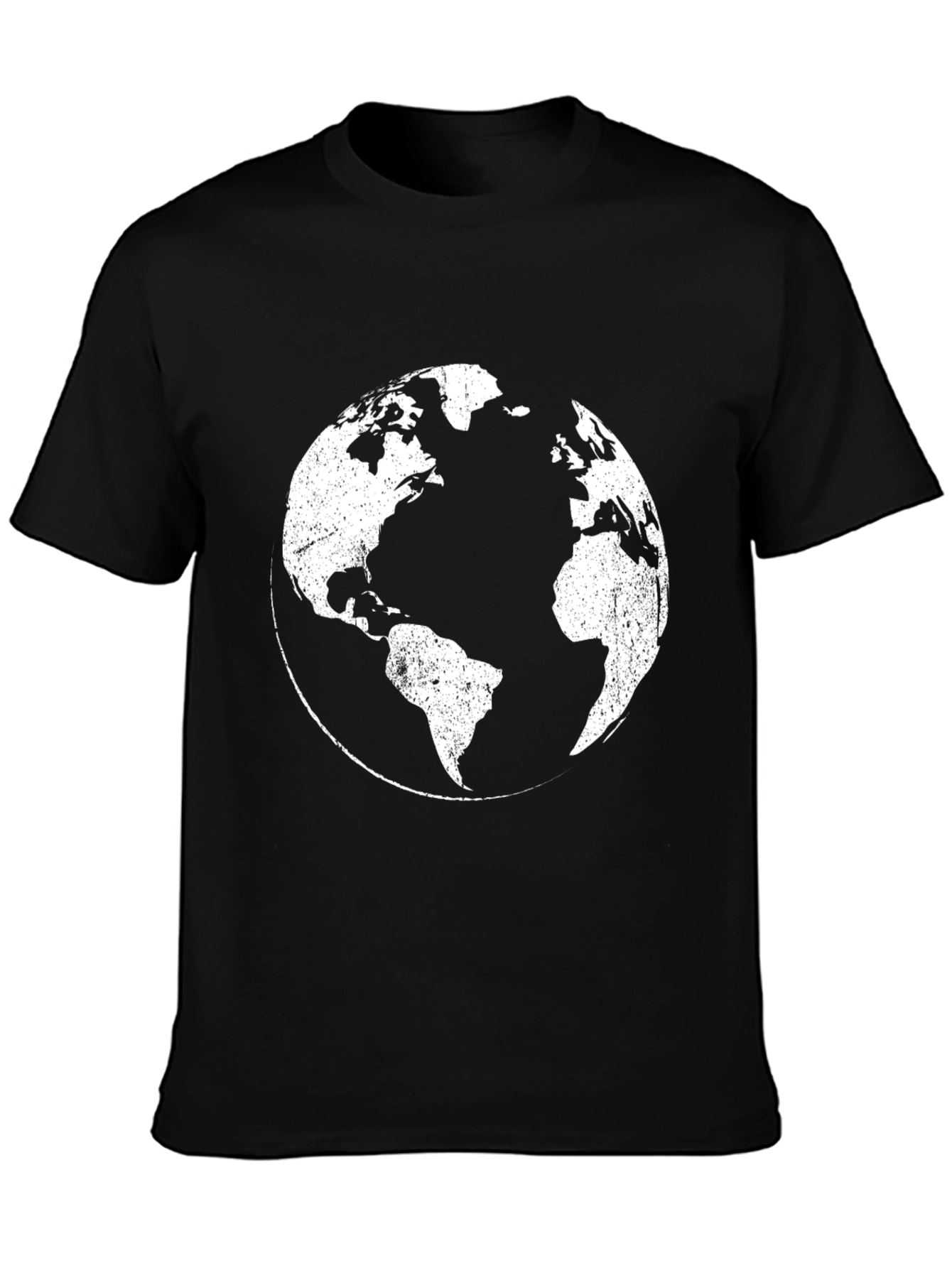 Distressed Earth Graphic T-Shirt
