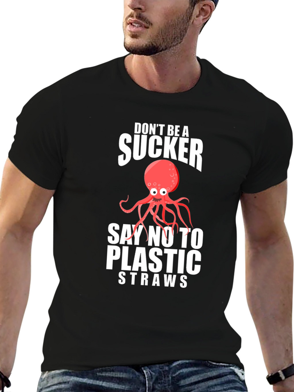 Dont Be A Sucker Octopus Graphic T-Shirt