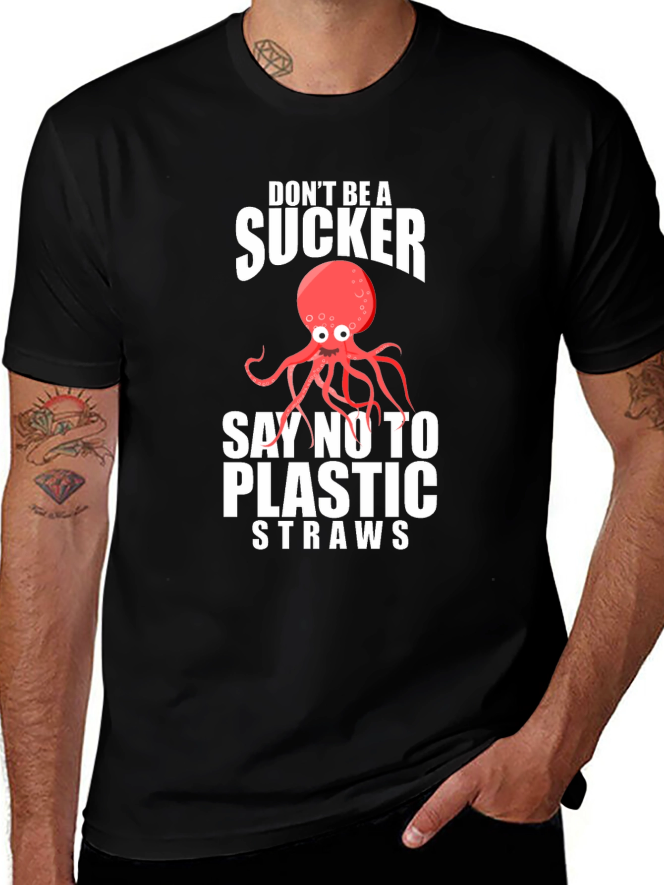 Dont Be A Sucker Octopus Graphic T-Shirt
