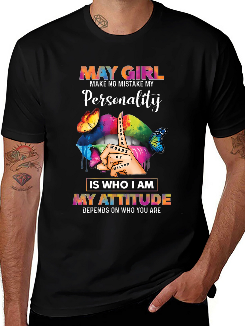 May Girl Personality Attitude Graphic Tee