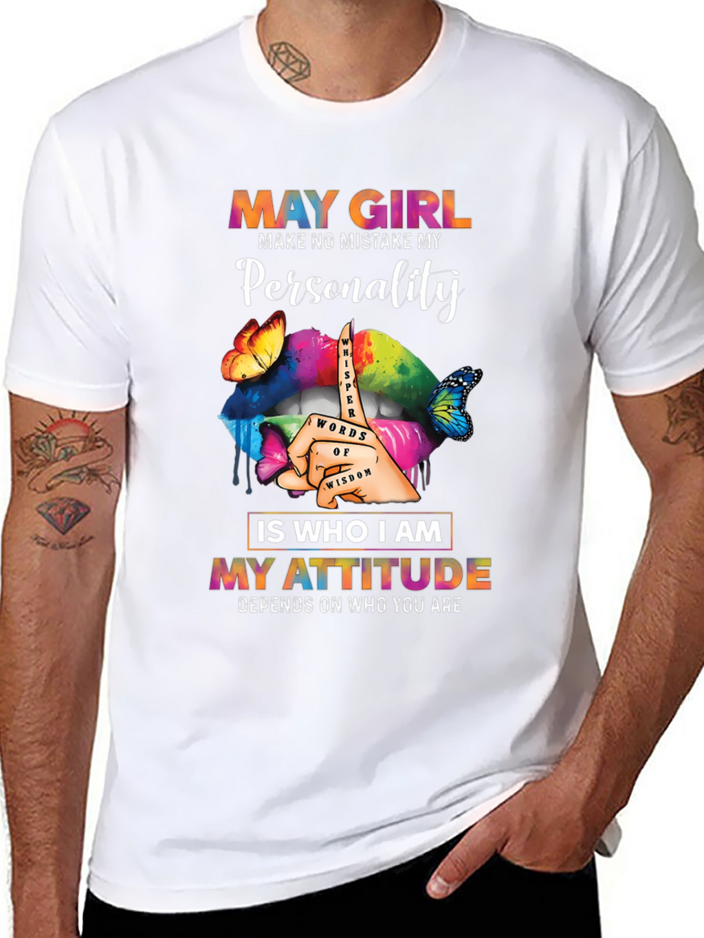 May Girl Personality Attitude Graphic Tee