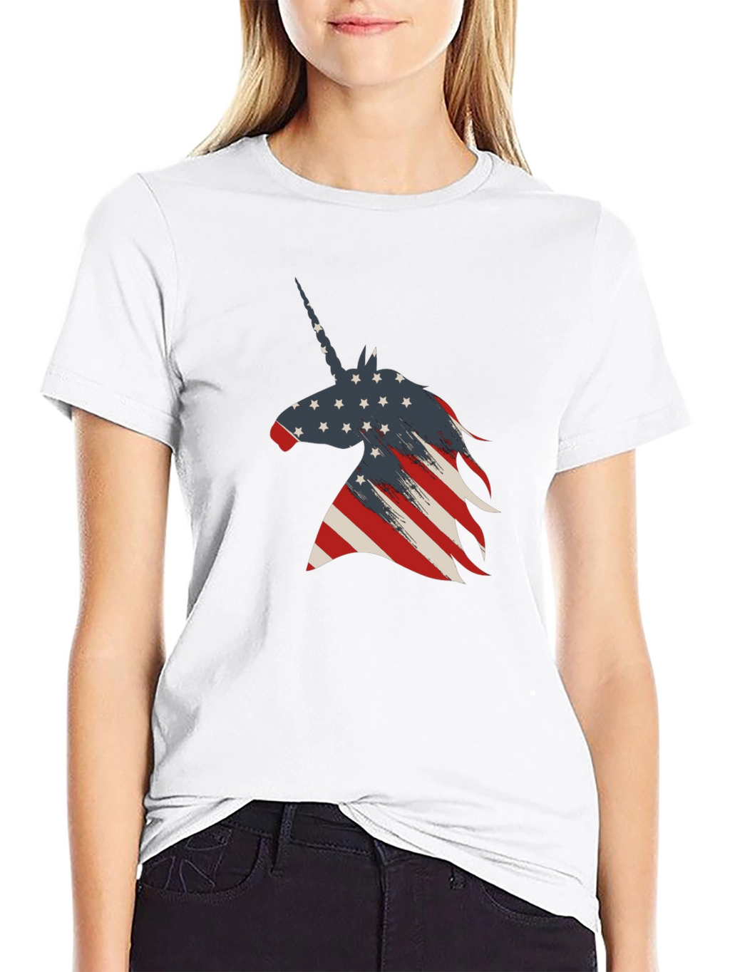 Patriotic Unicorn Graphic Tee