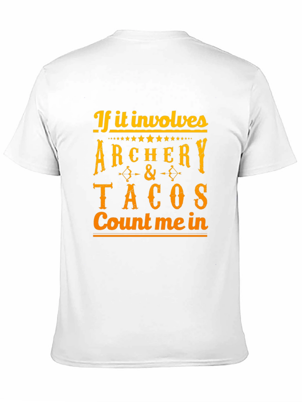 Archery & Tacos Mens Black Graphic Tee