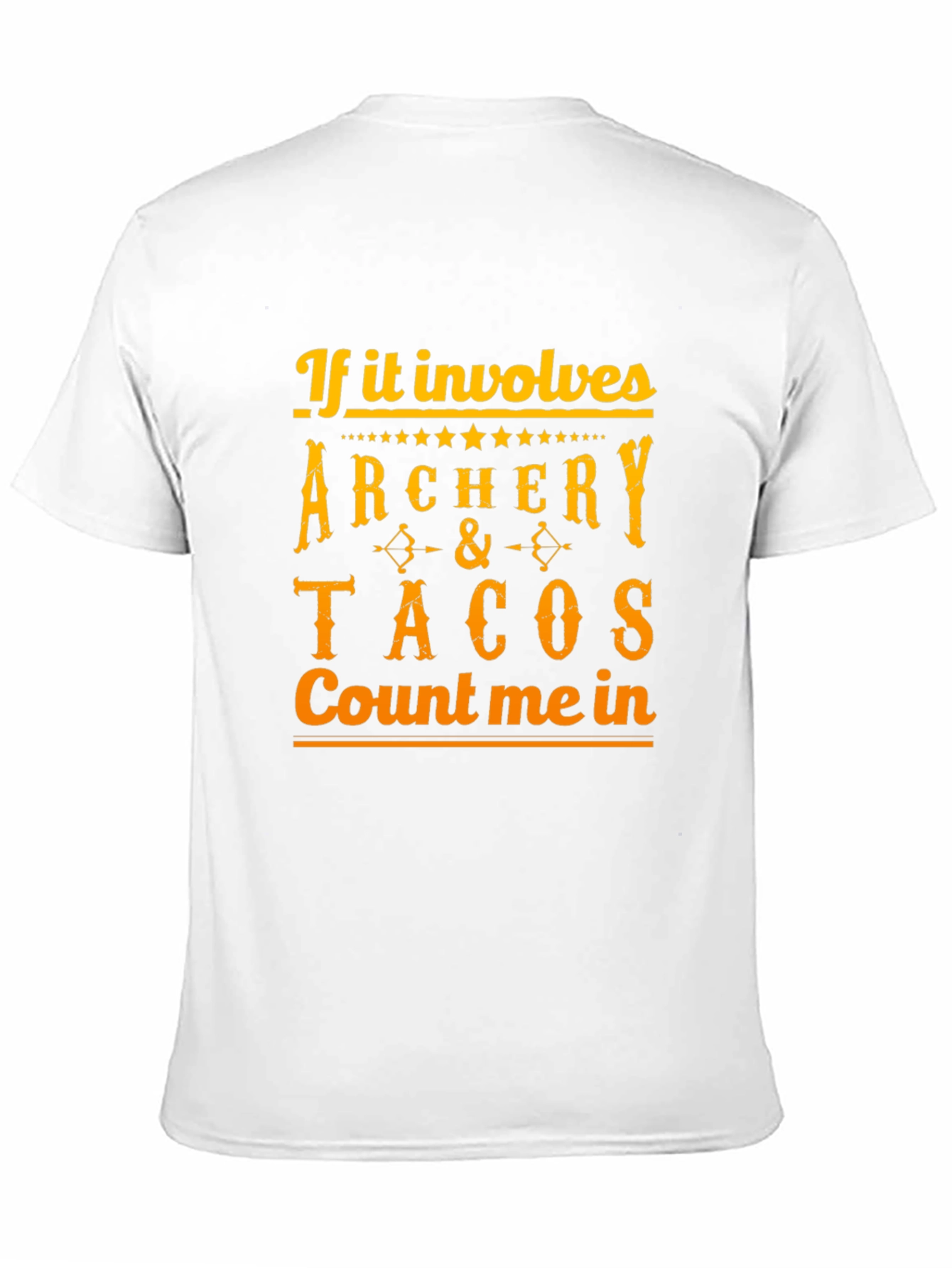 Archery & Tacos Mens Black Graphic Tee