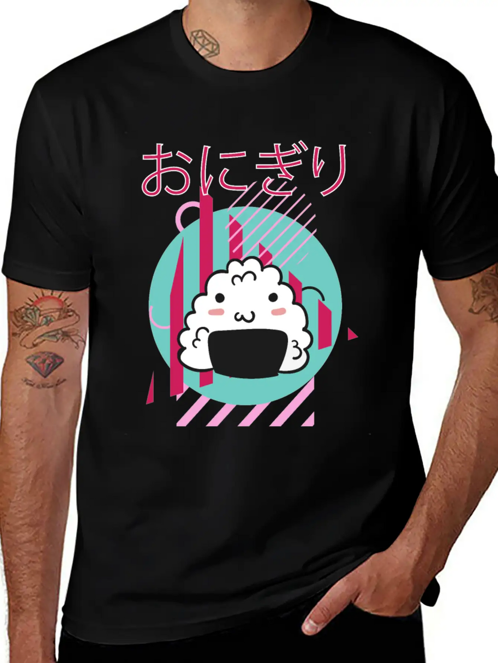 90 S Kawaii Onigiri - 90s Kawaii Unisex Casual T-Shirt – Clean Design For Daily Comfort