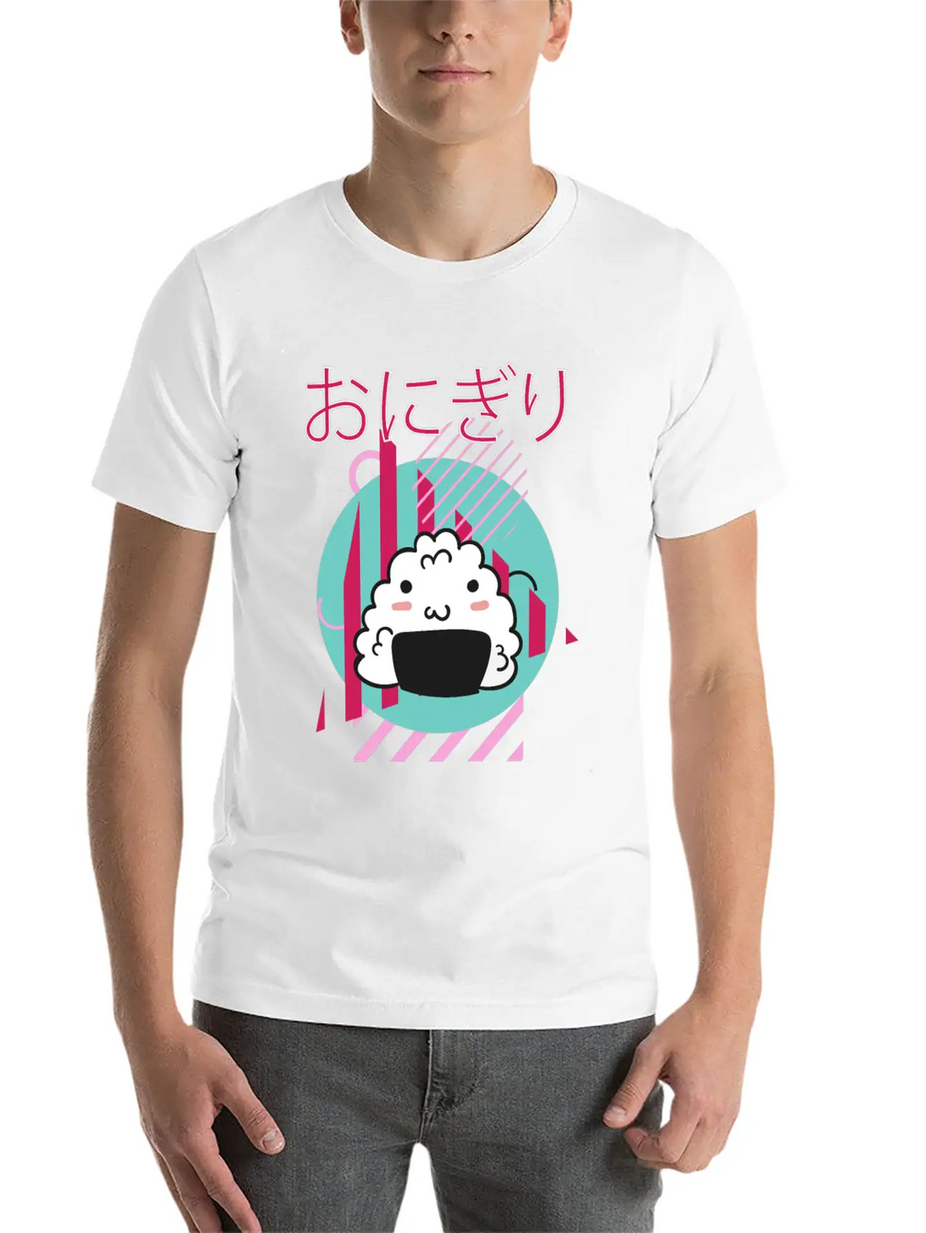 90 S Kawaii Onigiri - 90s Kawaii Unisex Casual T-Shirt – Clean Design For Daily Comfort