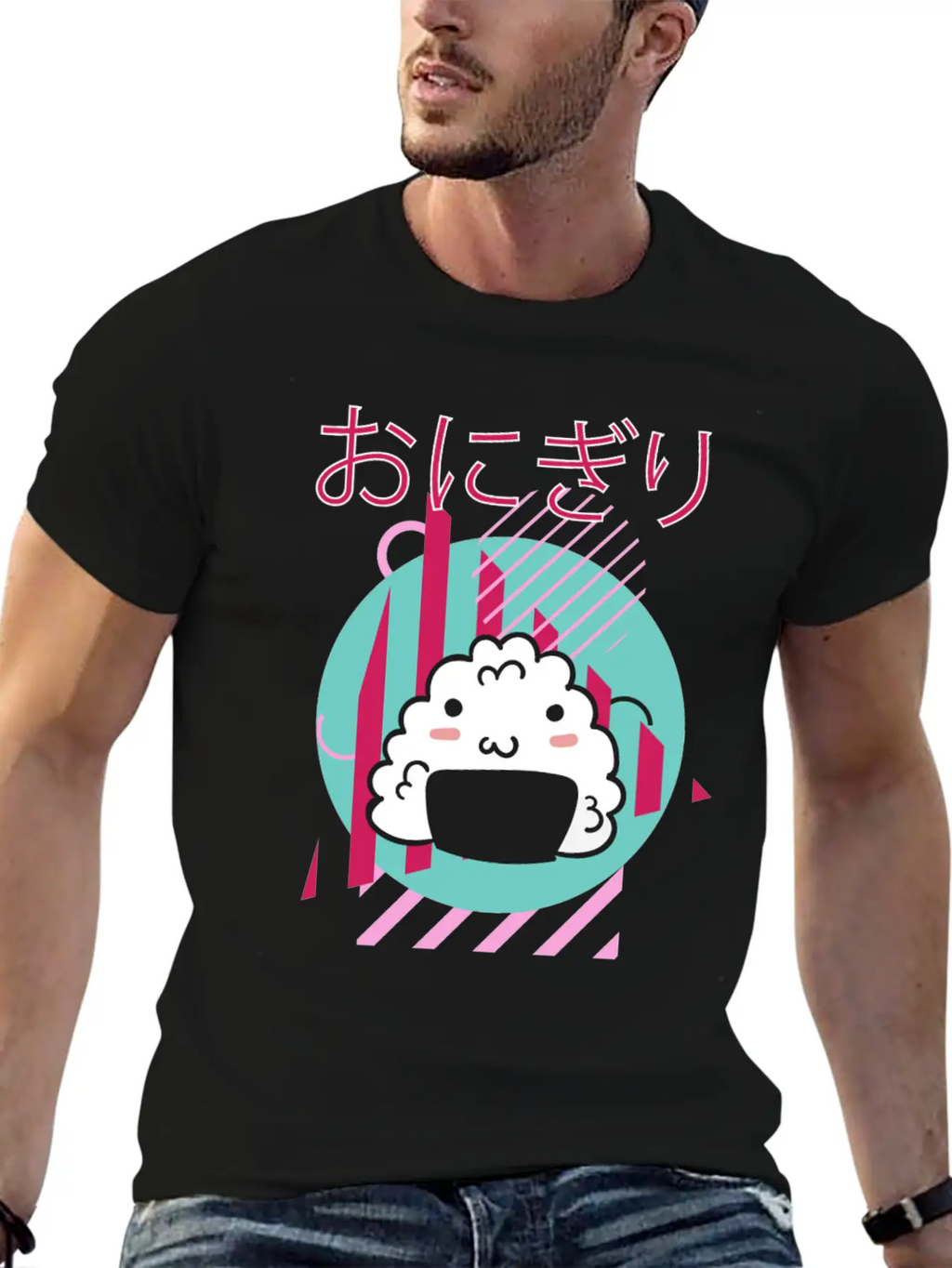 90 S Kawaii Onigiri - 90s Kawaii Unisex Casual T-Shirt – Clean Design For Daily Comfort