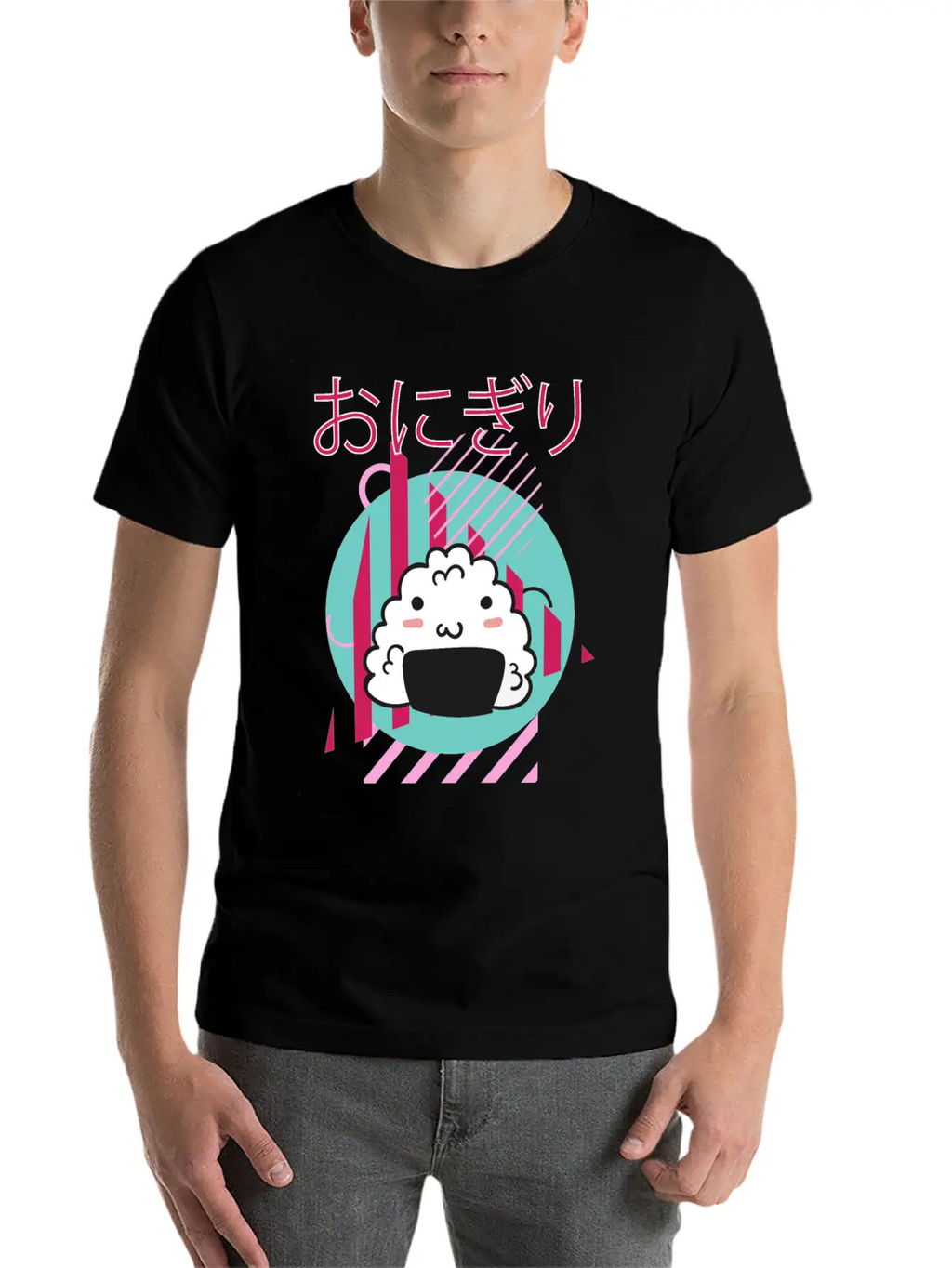 90 S Kawaii Onigiri - 90s Kawaii Unisex Casual T-Shirt – Clean Design For Daily Comfort