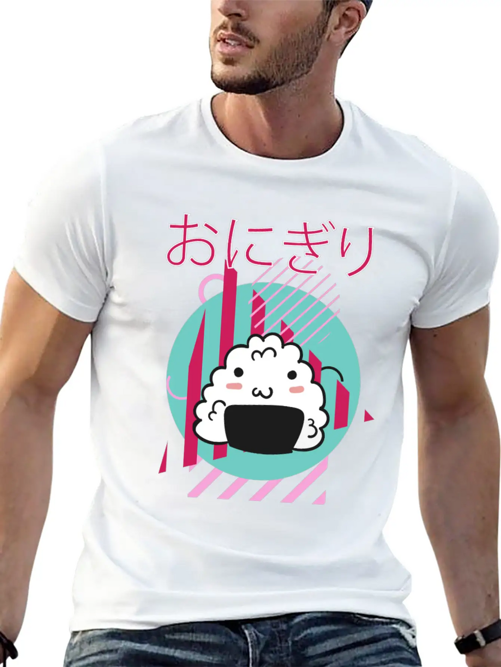 90 S Kawaii Onigiri - 90s Kawaii Unisex Casual T-Shirt – Clean Design For Daily Comfort