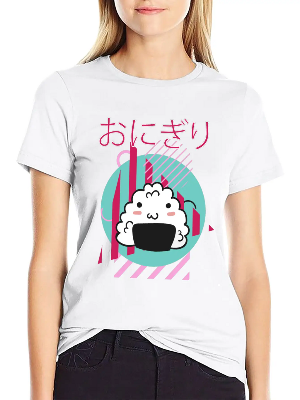 90 S Kawaii Onigiri - 90s Kawaii Unisex Casual T-Shirt – Clean Design For Daily Comfort