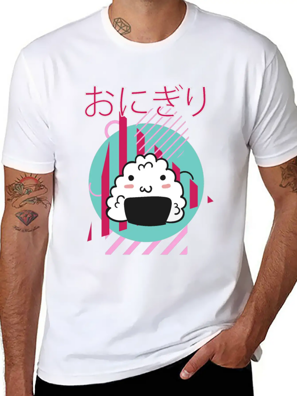 90 S Kawaii Onigiri - 90s Kawaii Unisex Casual T-Shirt – Clean Design For Daily Comfort