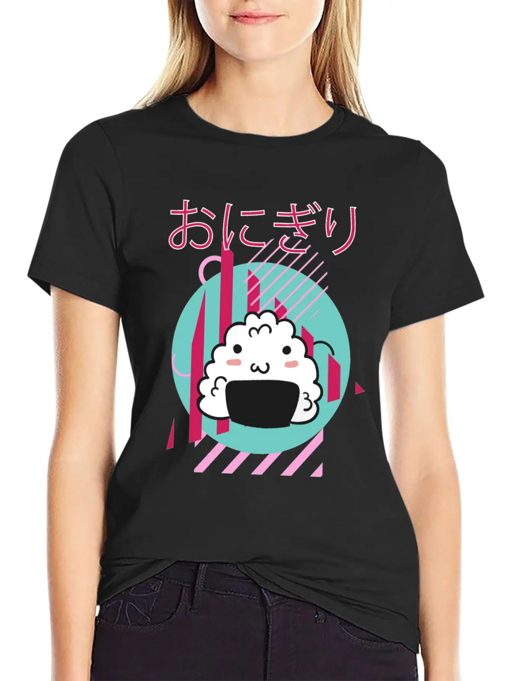 90 S Kawaii Onigiri - 90s Kawaii Unisex Casual T-Shirt – Clean Design For Daily Comfort