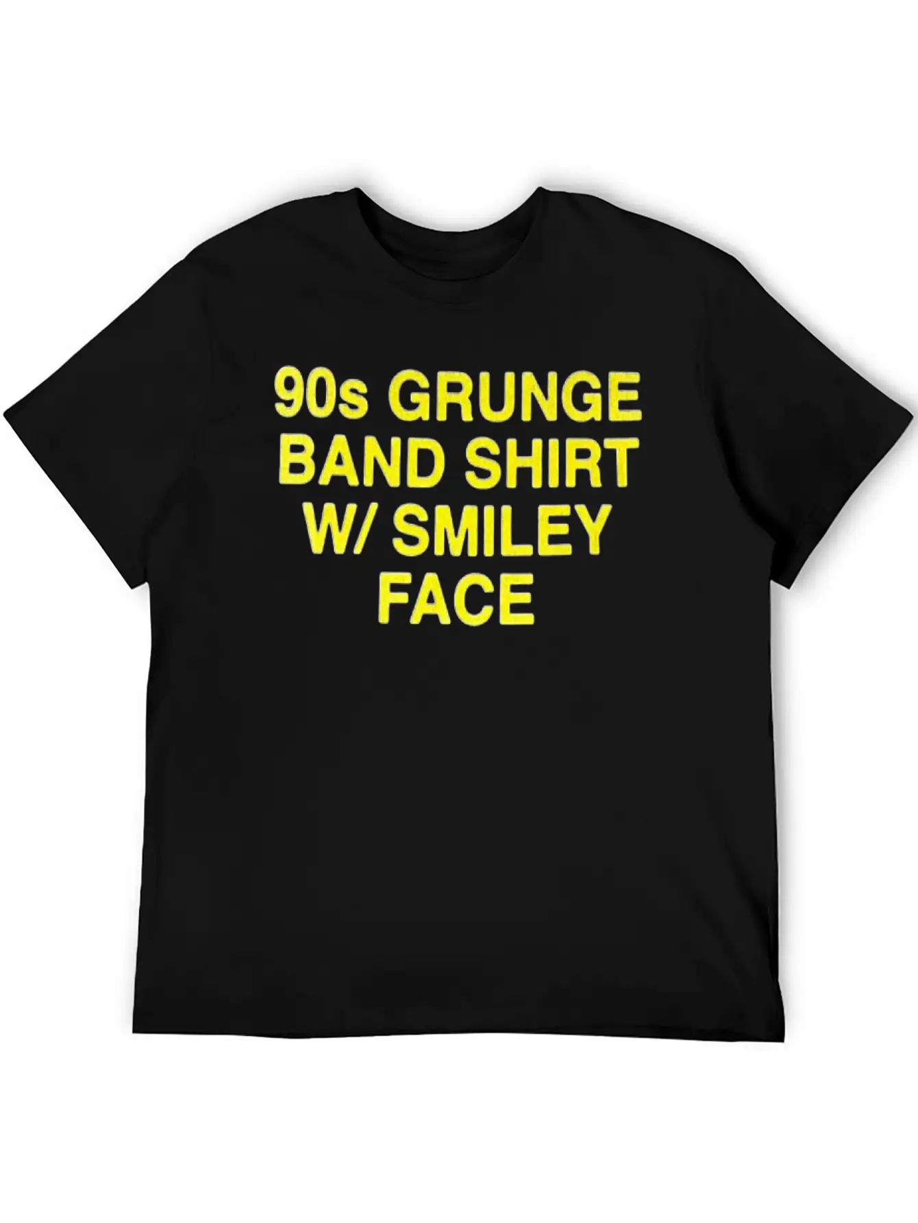 90s Grunge Band Shirt W Face Essential Cotton Tee For Daily Outfits – Unisex Style