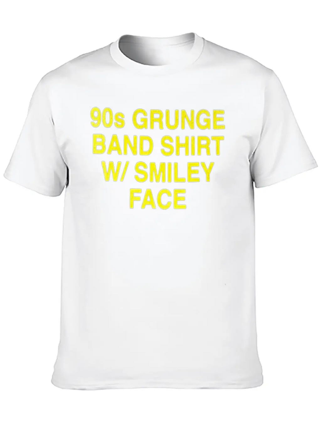 90s Grunge Band Shirt W Face Essential Cotton Tee For Daily Outfits – Unisex Style