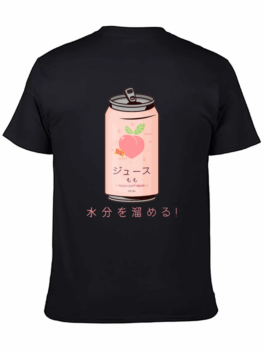90s Japanese Aesthetic Peach Juice Can Aesthetic Unisex Casual T-Shirt – Clean Design For Daily Comfort