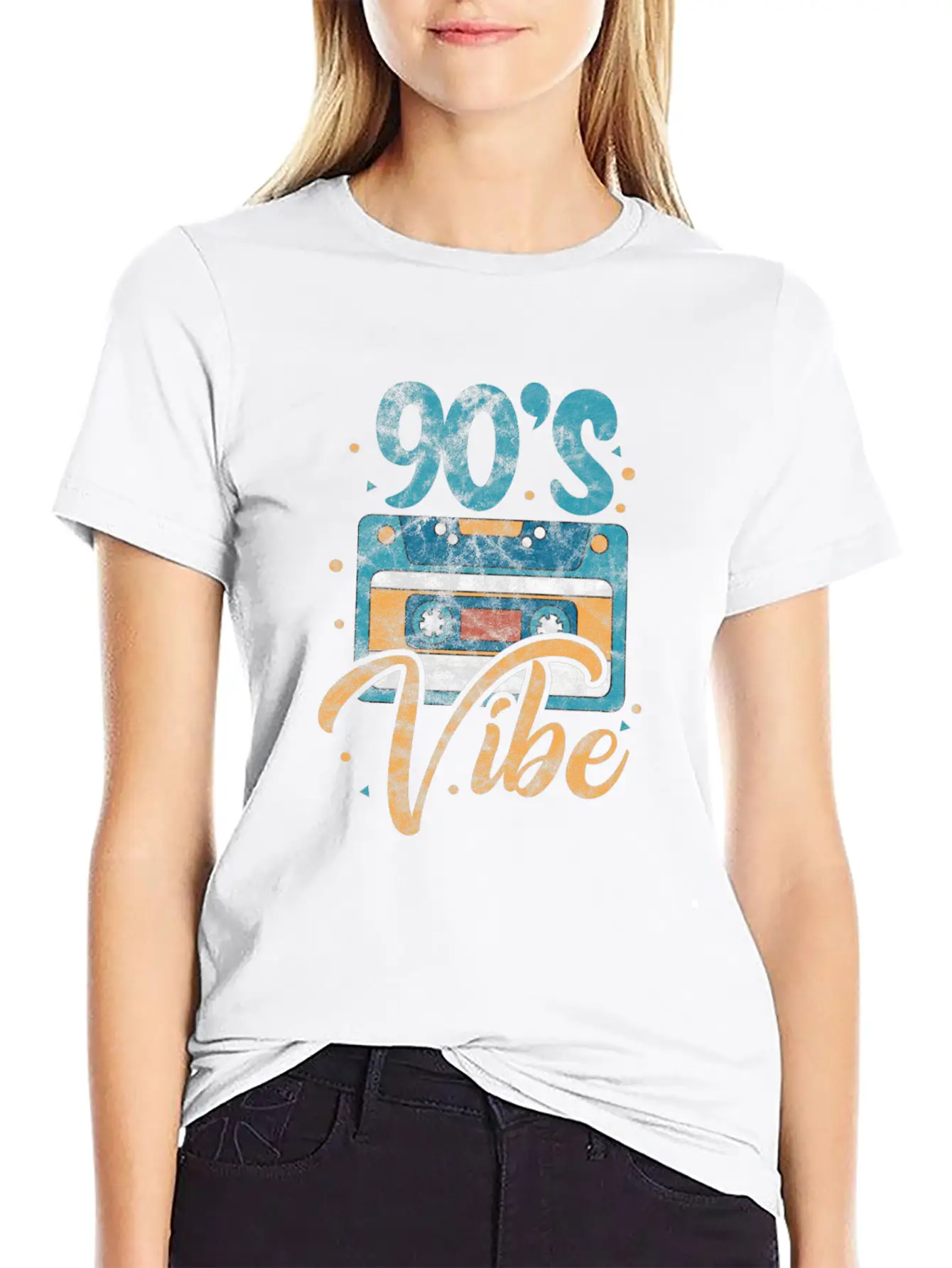 90's Vibe Cassette Tape Casual Graphic T-Shirt – Simple And Comfortable Daily Wear