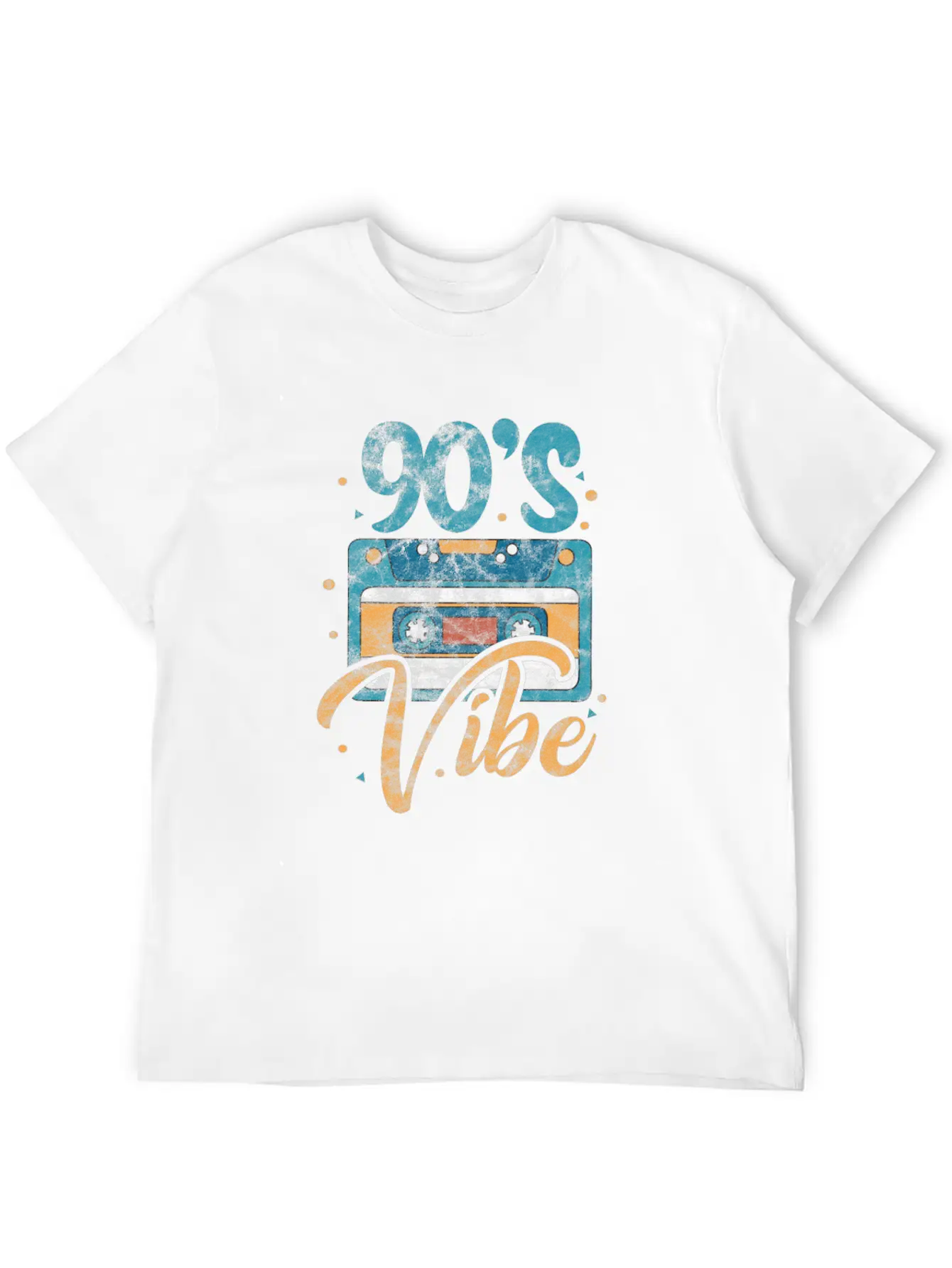 90's Vibe Cassette Tape Casual Graphic T-Shirt – Simple And Comfortable Daily Wear