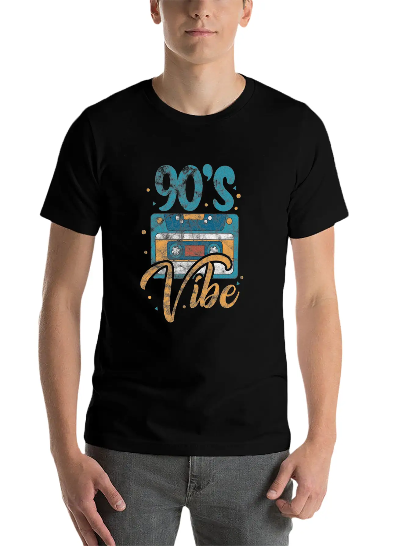 90's Vibe Cassette Tape Casual Graphic T-Shirt – Simple And Comfortable Daily Wear