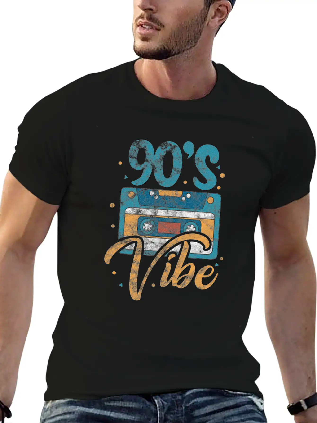 90's Vibe Cassette Tape Casual Graphic T-Shirt – Simple And Comfortable Daily Wear
