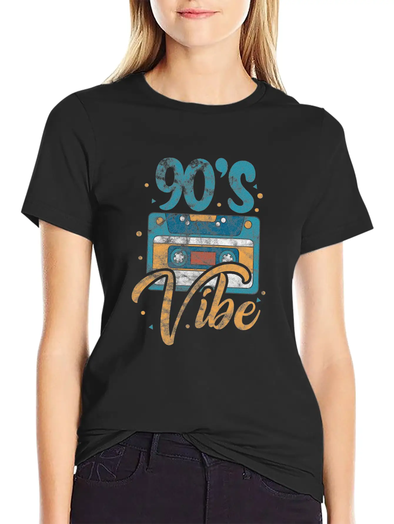 90's Vibe Cassette Tape Casual Graphic T-Shirt – Simple And Comfortable Daily Wear