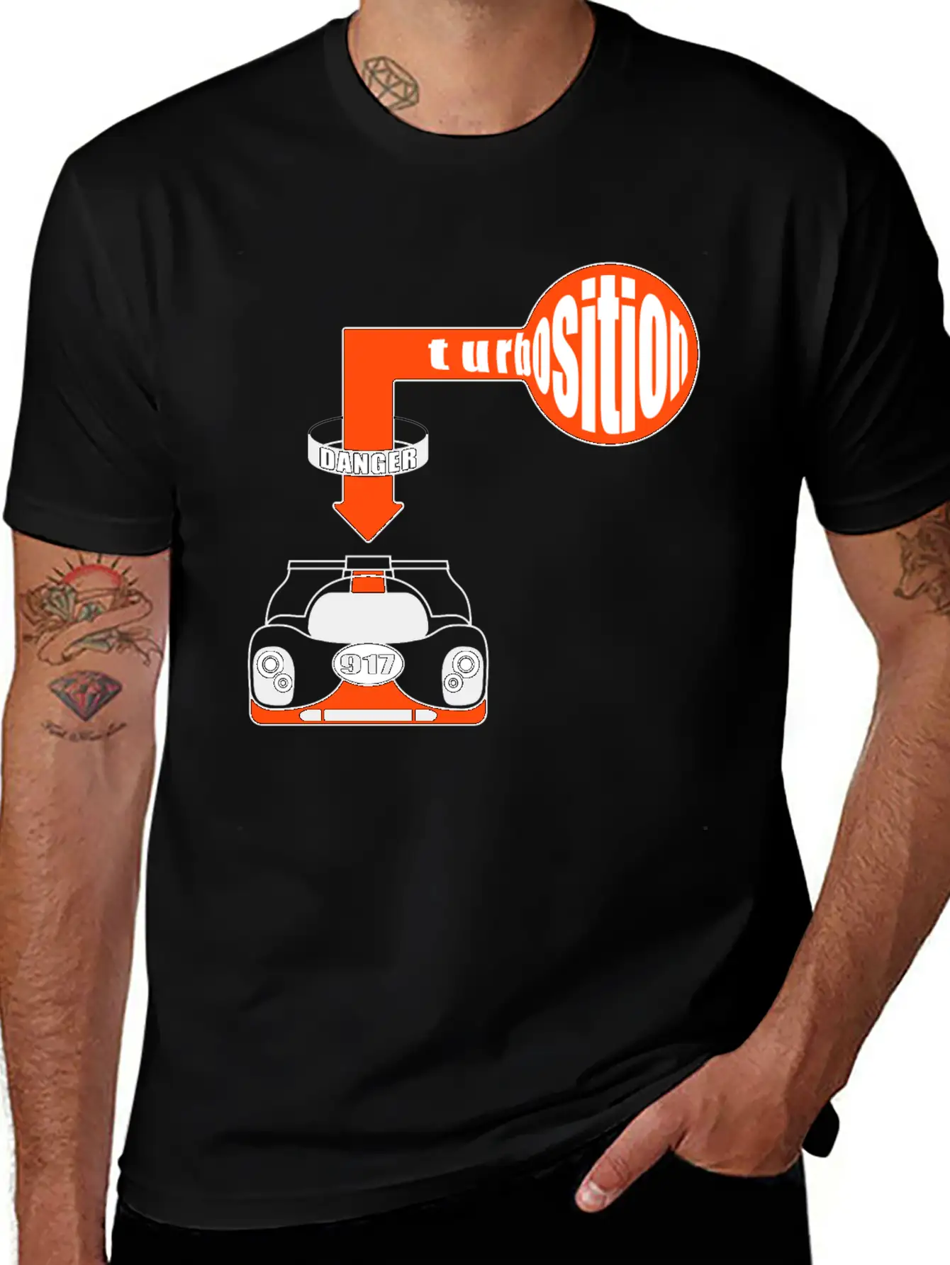 917 Turbosition - Danger Breathable Soft Cotton T-Shirt – Timeless Casual Look