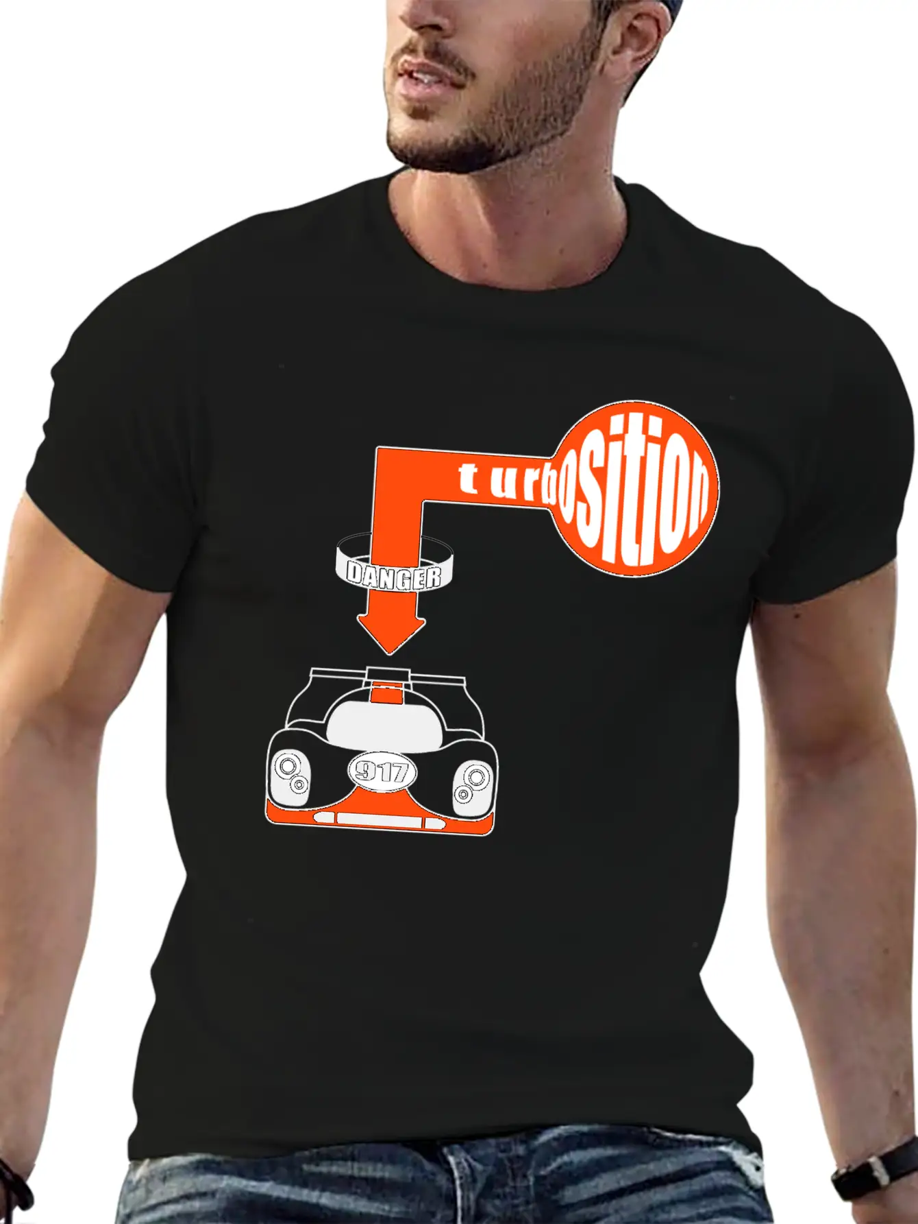 917 Turbosition - Danger Breathable Soft Cotton T-Shirt – Timeless Casual Look