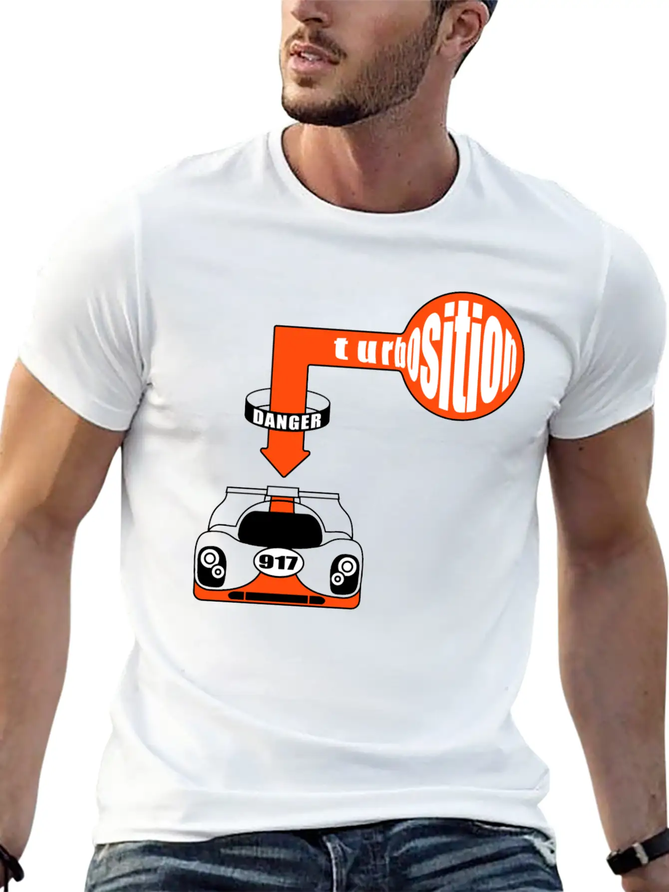 917 Turbosition - Danger Breathable Soft Cotton T-Shirt – Timeless Casual Look
