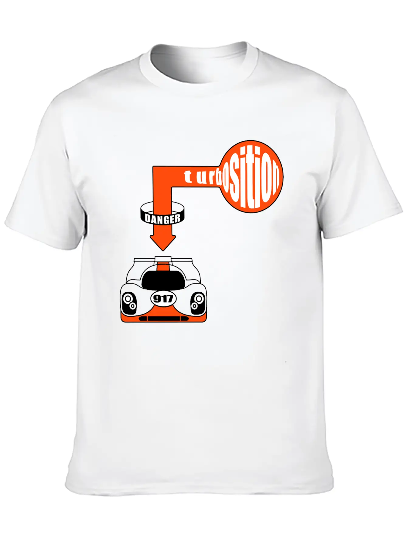 917 Turbosition - Danger Breathable Soft Cotton T-Shirt – Timeless Casual Look