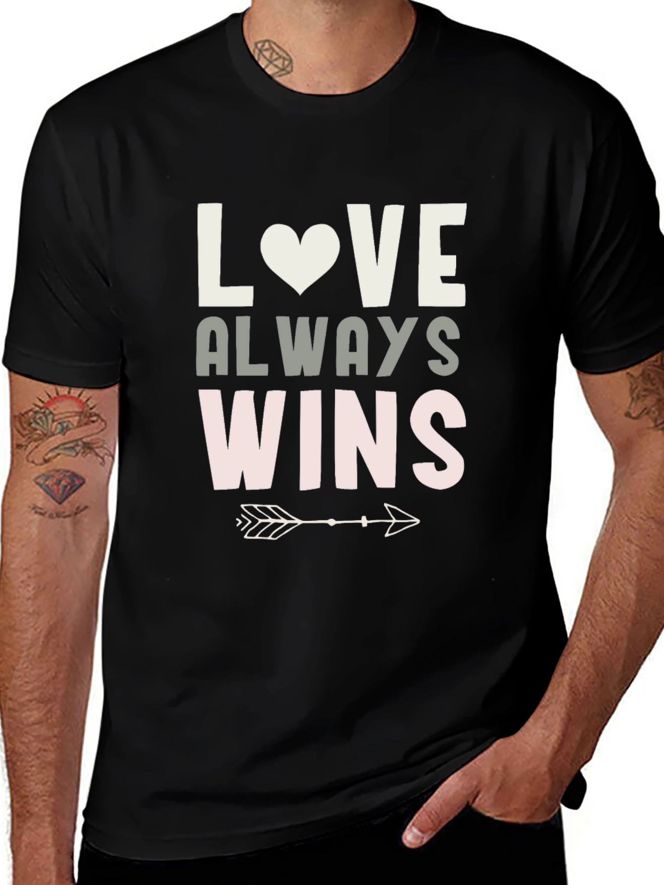 Love Always Wins Graphic T-Shirt - Soft Cotton Blend