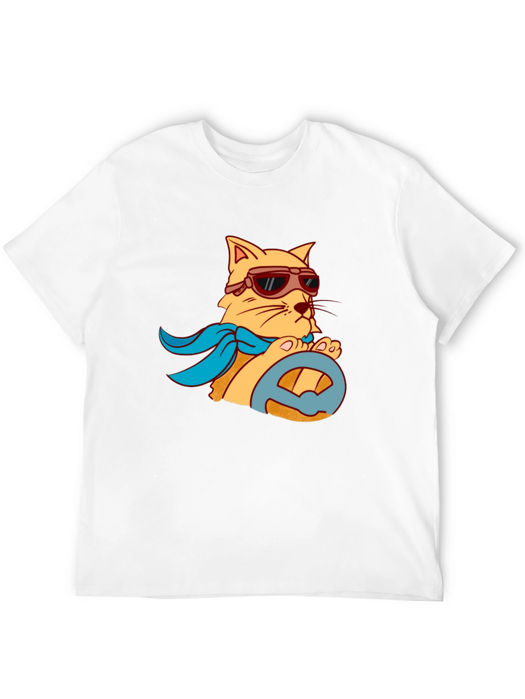 Driver Cat Graphic Tee - Cool & Comfy