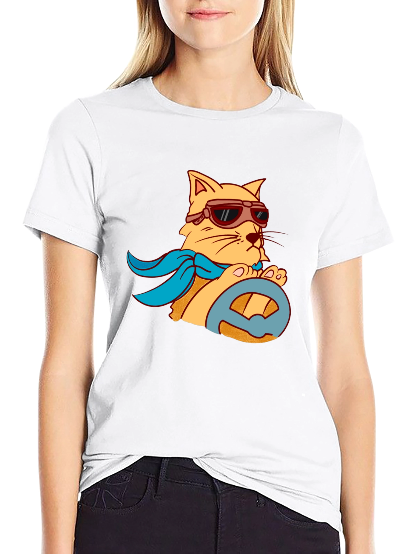 Driver Cat Graphic Tee - Cool & Comfy