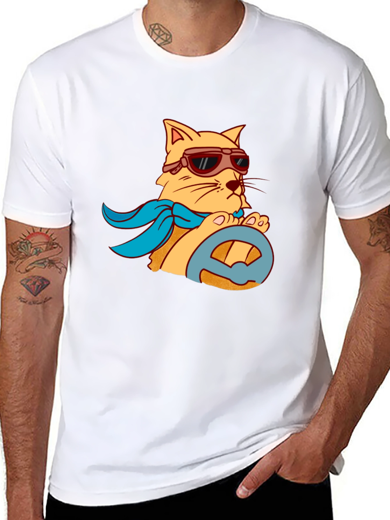 Driver Cat Graphic Tee - Cool & Comfy