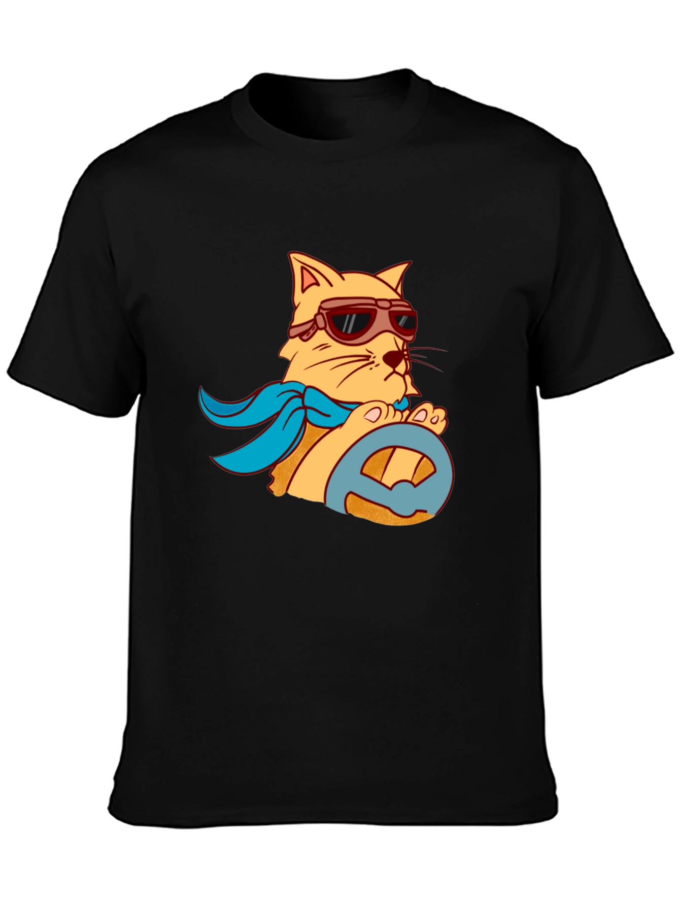 Driver Cat Graphic Tee - Cool & Comfy