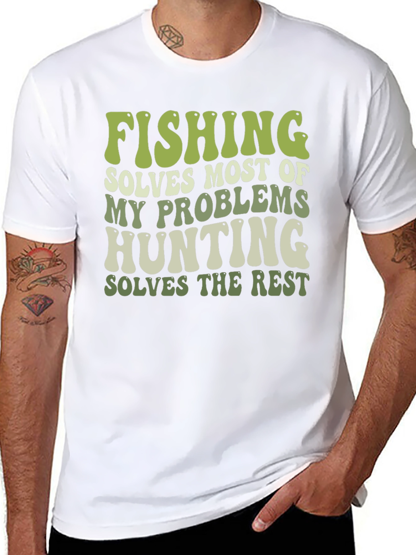 Fishing & Hunting Graphic T-Shirt