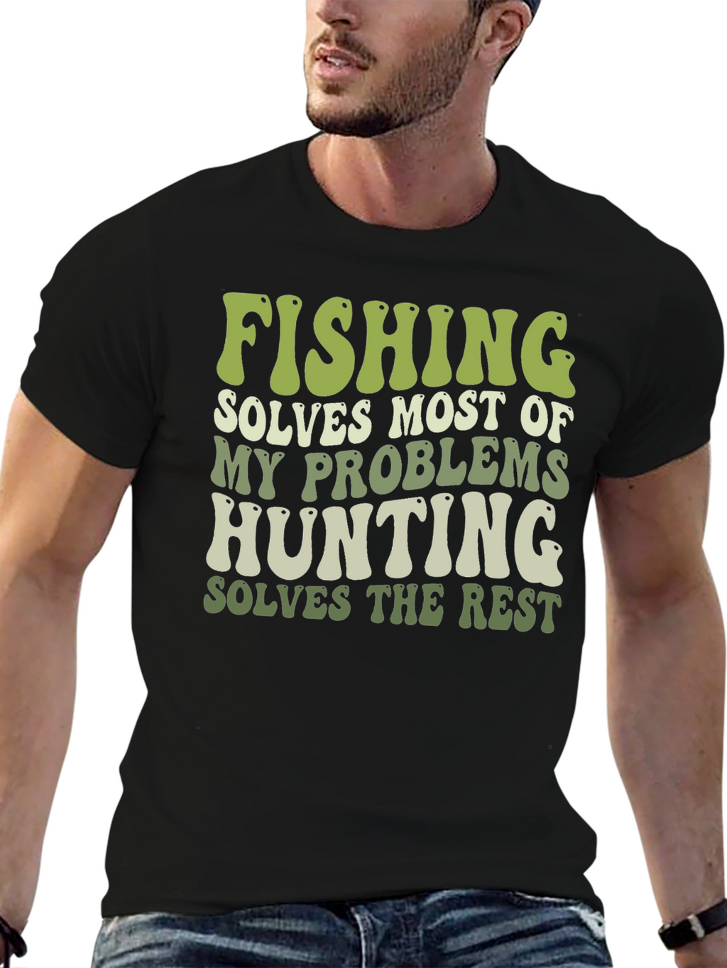 Fishing & Hunting Graphic T-Shirt
