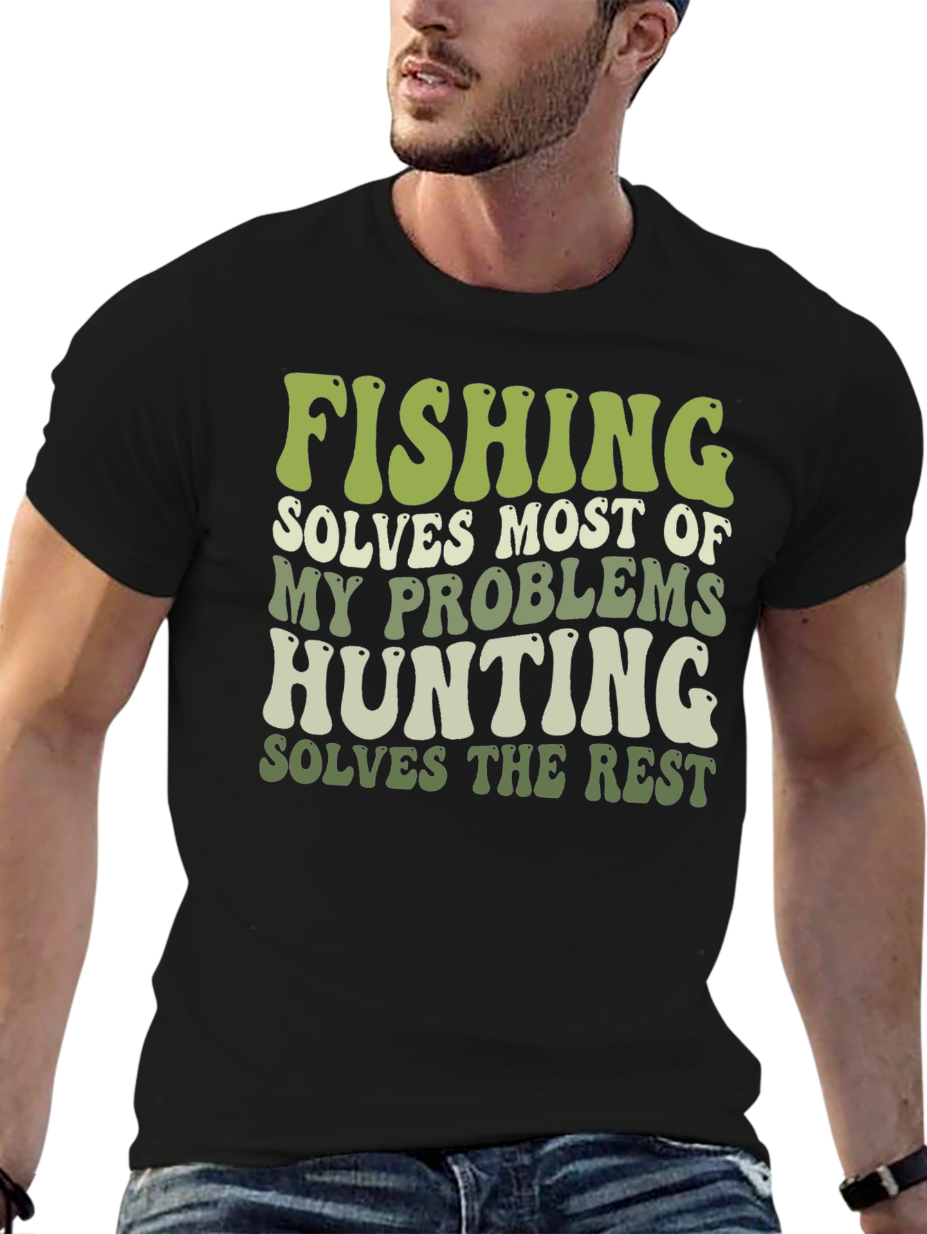 Fishing & Hunting Graphic T-Shirt