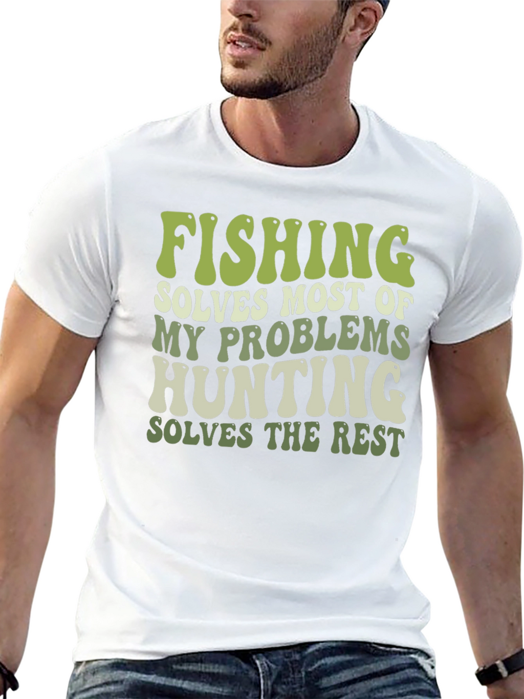 Fishing & Hunting Graphic T-Shirt