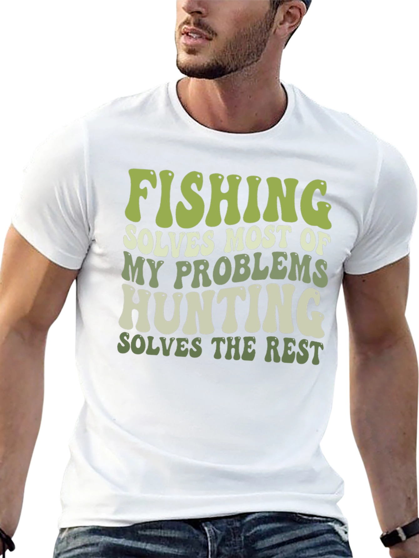 Fishing & Hunting Graphic T-Shirt