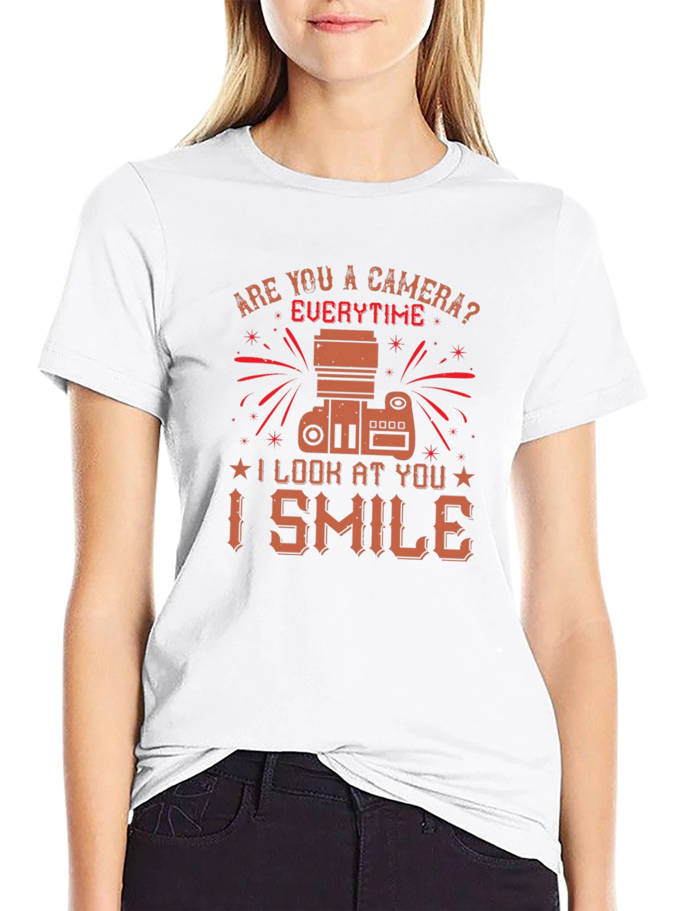 Camera Lover T-Shirt - Everytime I Smile Tee
