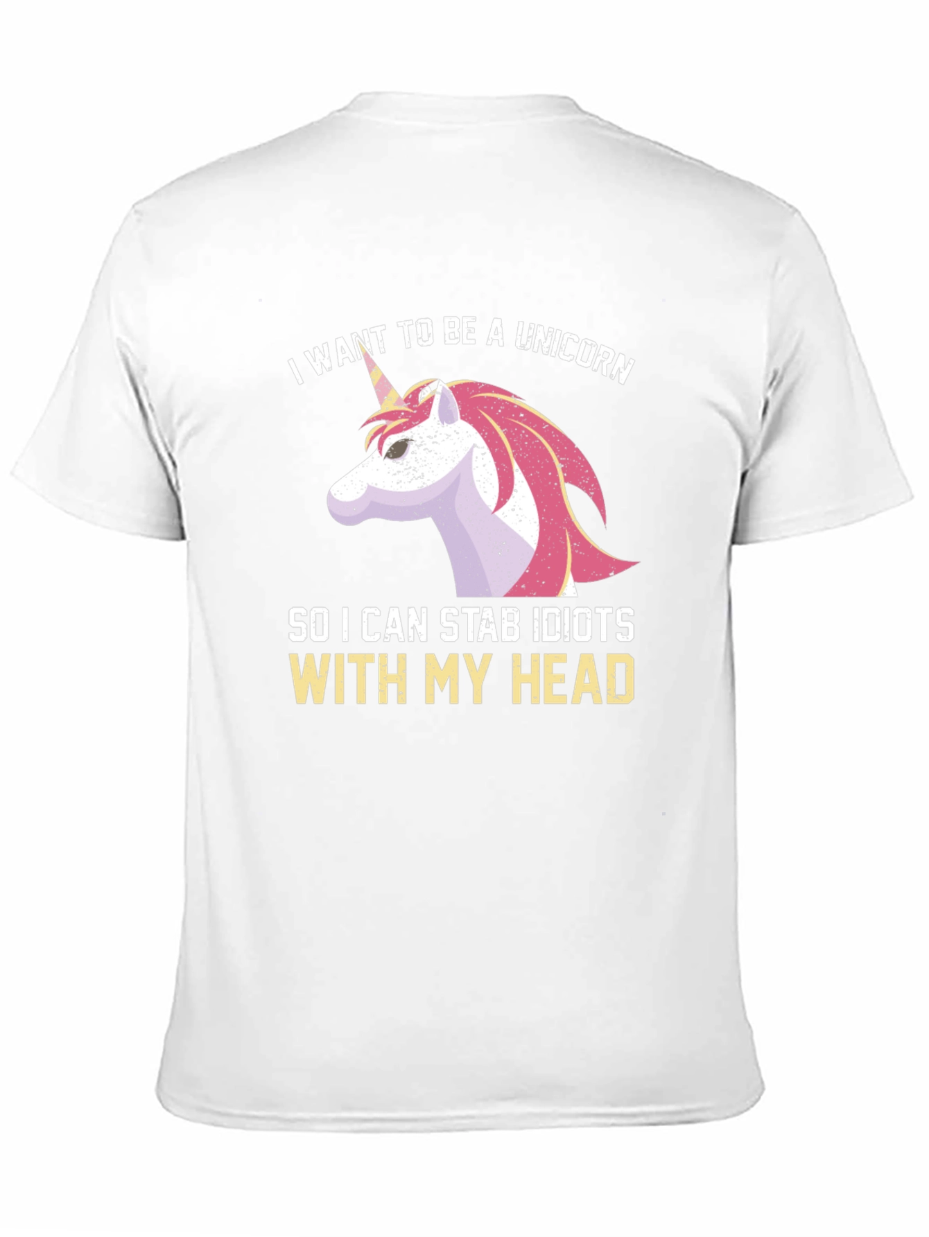 Unicorn Stab Idiots T-Shirt Funny Humor