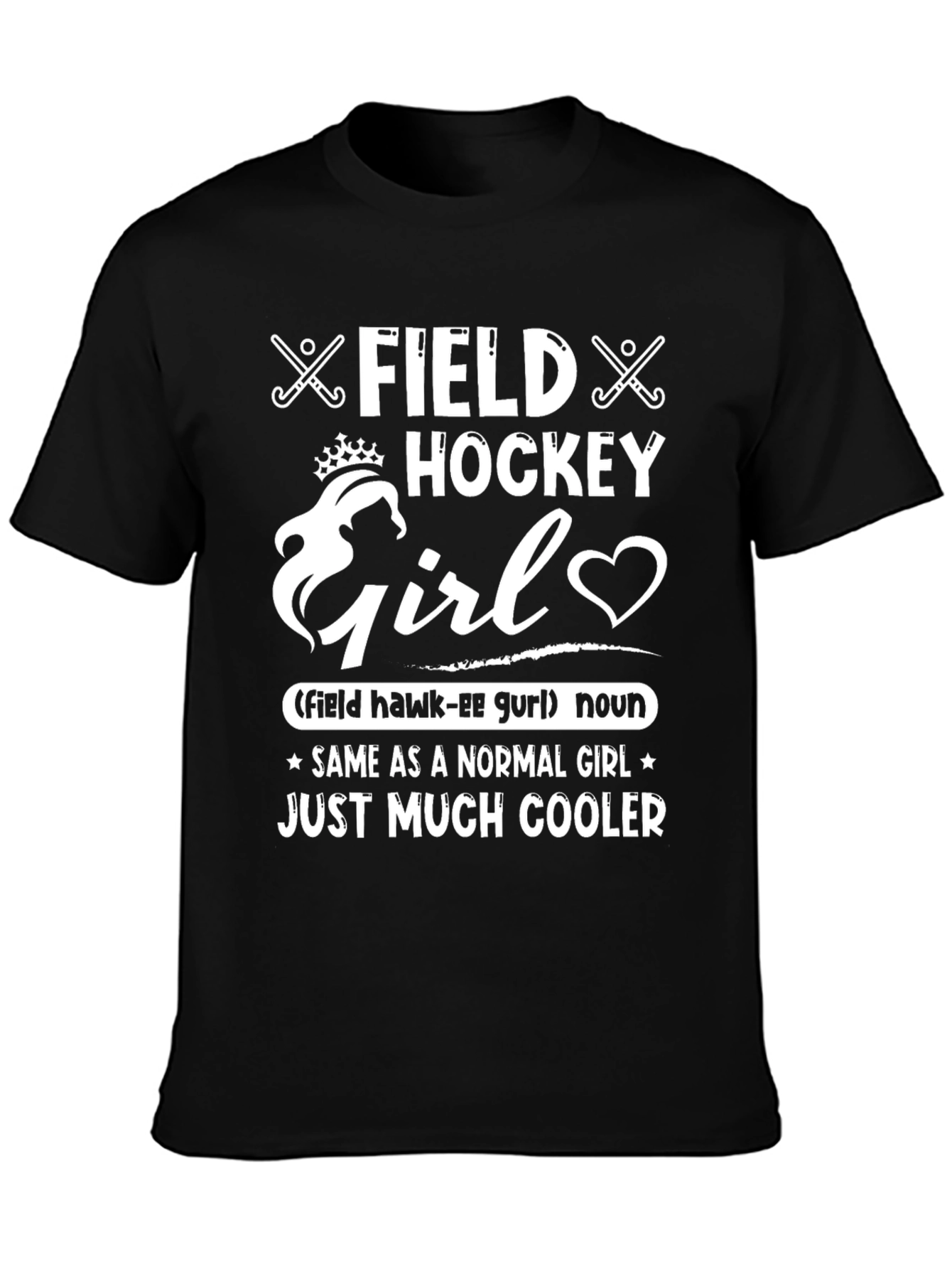 Field Hockey Girl T-Shirt