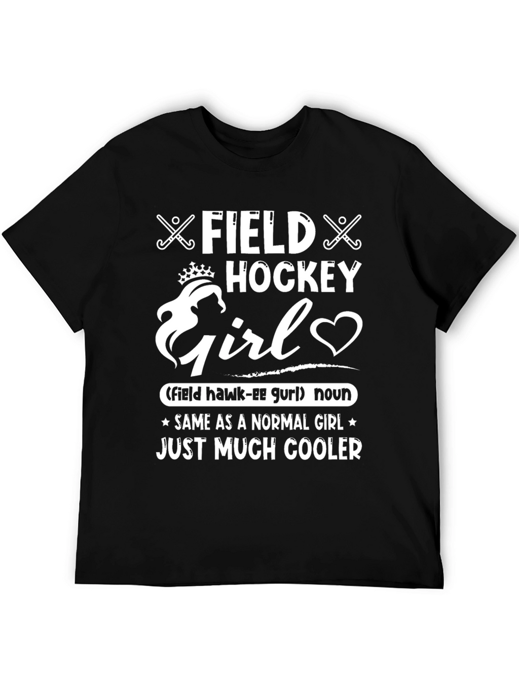 Field Hockey Girl T-Shirt