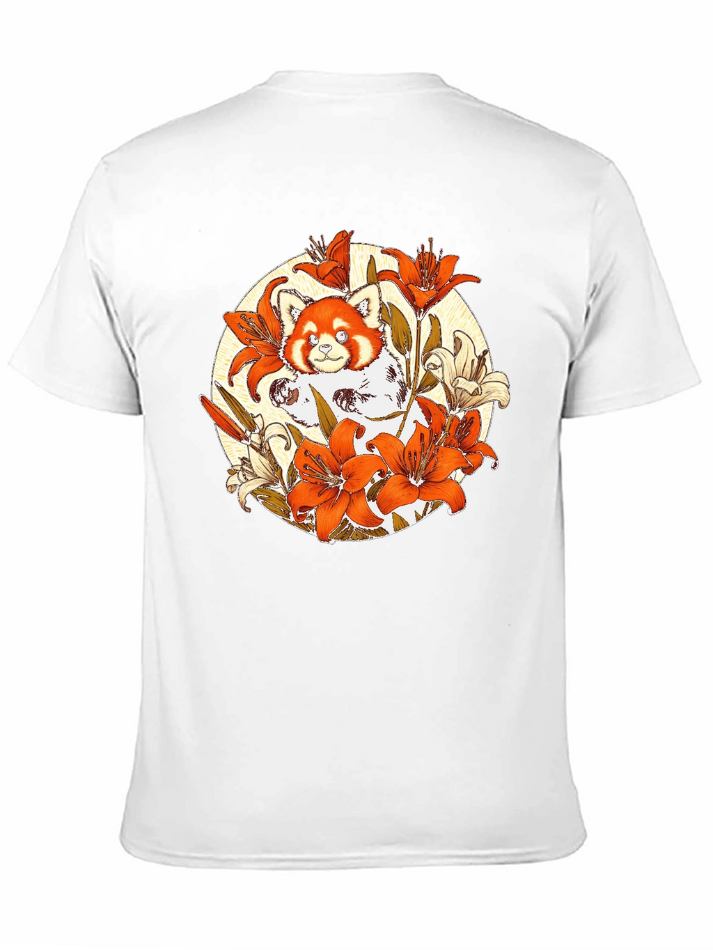 Red Panda Lily Graphic Tee
